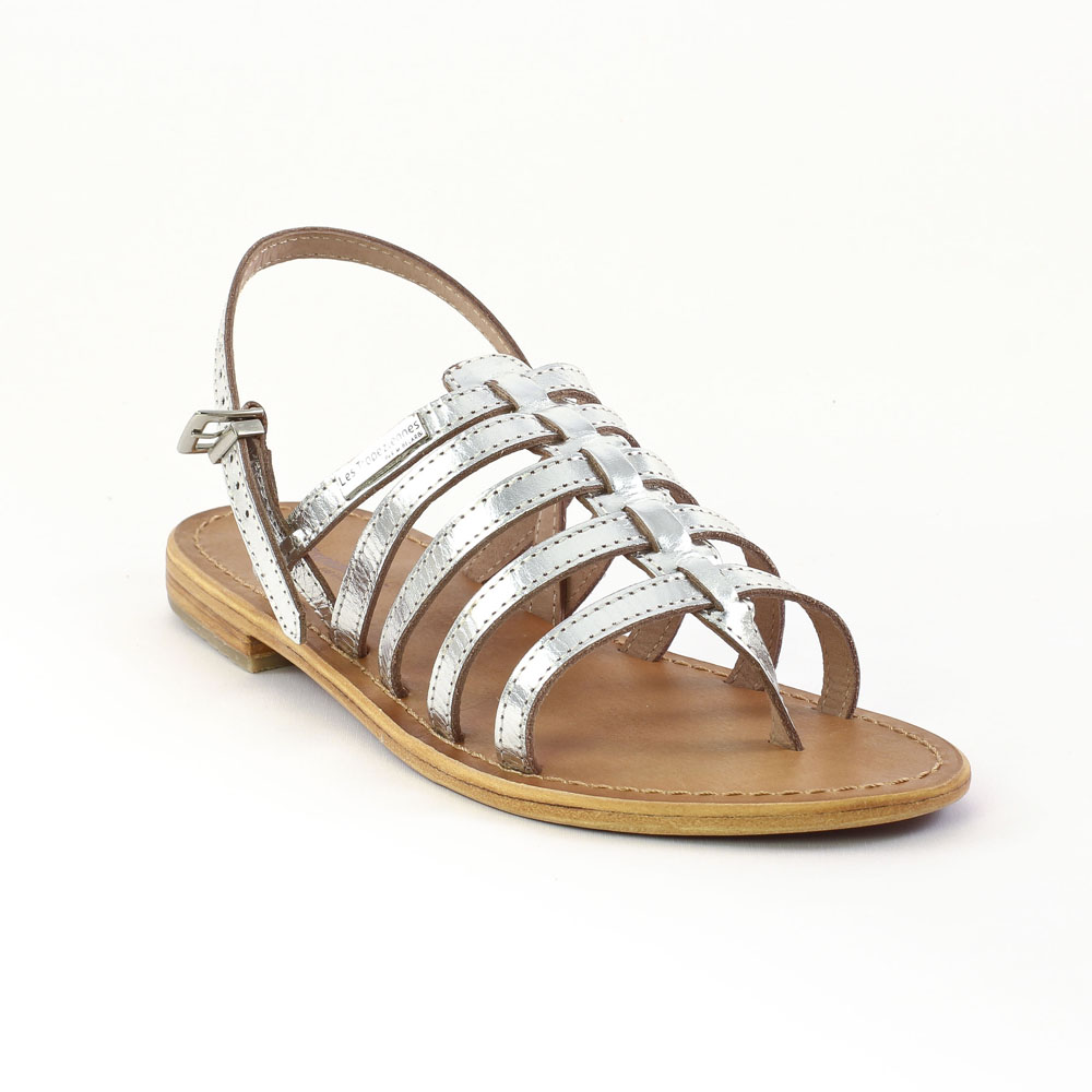 Les Tropeziennes Herisson Argent | sandales gris argent printemps ...