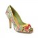 escarpins-bout-ouvert vert multicolore: même style de chaussures en ligne pour femmes que les Tamaris