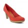 escarpins rouge: même style de chaussures en ligne pour femmes que les Tamaris