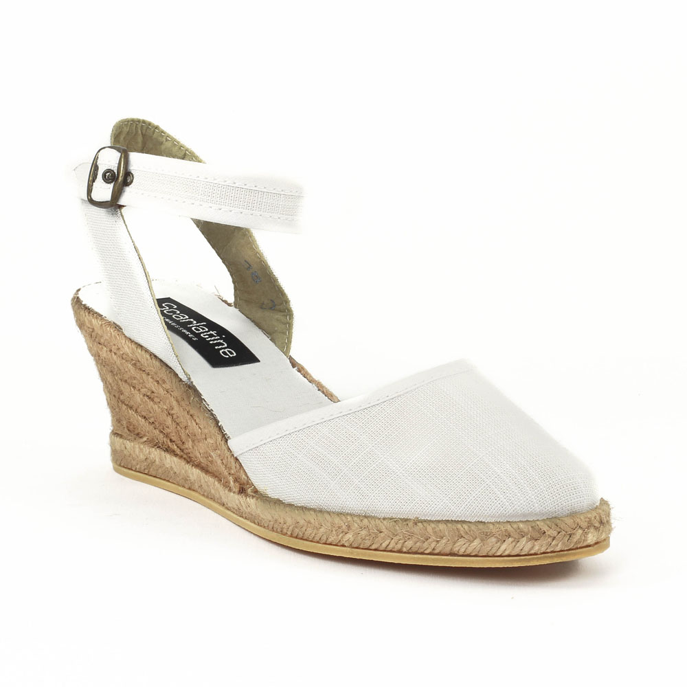 espadrille dentelle blanche