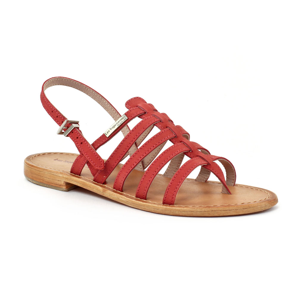 Les Tropeziennes Hook Rouge | sandales rouge printemps Ã©tÃ© chez ...