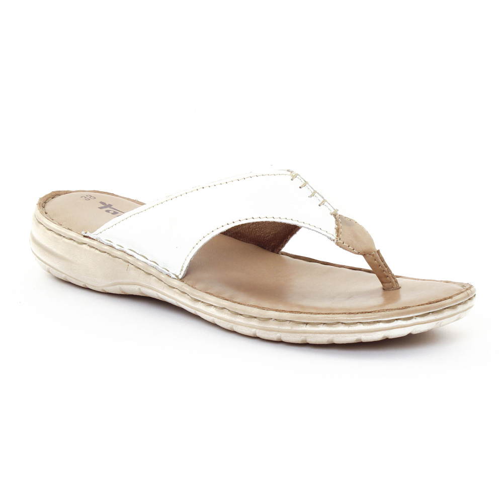 Tamaris 27210 White | sandales blanche printemps Ã©tÃ© 2015 chez TROIS ...