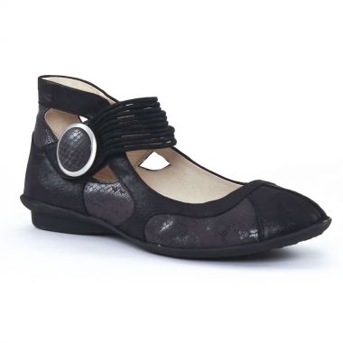 Ballerines Fugitive Uffy Noir, vue principale de la chaussure femme