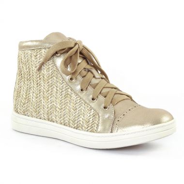 Tennis Et Baskets Mode Fugitive Medi Gold Naturel, vue principale de la chaussure femme