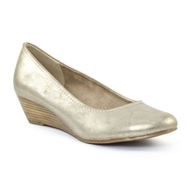Escarpins Marco Tozzi 22303 Gold, vue principale de la chaussure femme