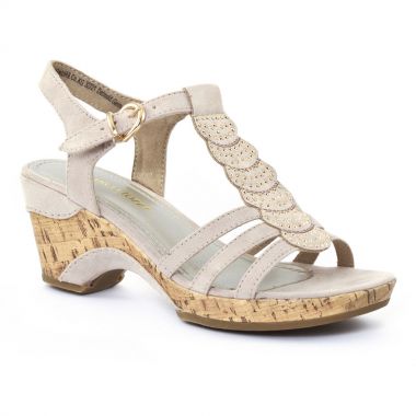 Nu Pieds Et Sandales Marco Tozzi 28005 Dune, vue principale de la chaussure femme