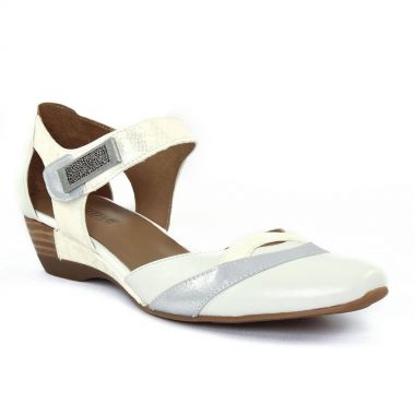 Nu Pieds Et Sandales Fugitive Samy Blanc argent, vue principale de la chaussure femme