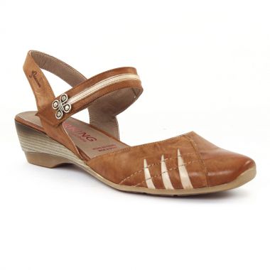 Nu Pieds Et Sandales Dorking 6230 Cuero Naturel, vue principale de la chaussure femme