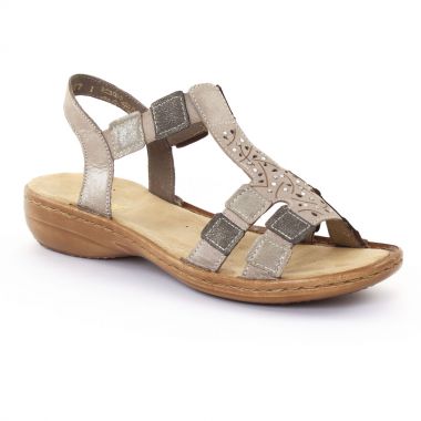 Nu Pieds Et Sandales Rieker 608b5 Murmel, vue principale de la chaussure femme