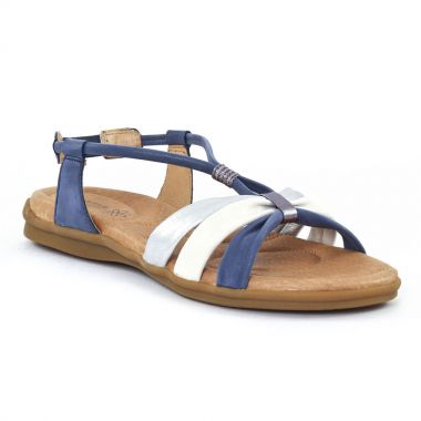 Nu Pieds Et Sandales Fugitive Come Métal jean, vue principale de la chaussure femme