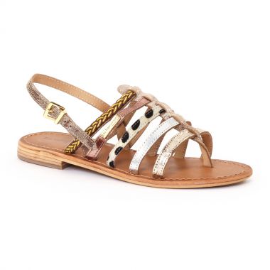 Nu Pieds Et Sandales Les Tropeziennes Beguin Or Beige, vue principale de la chaussure femme