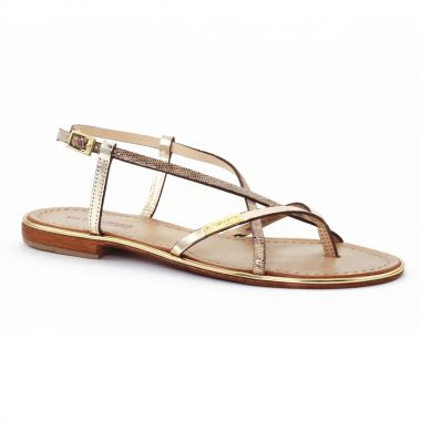 Nu Pieds Et Sandales Les Tropeziennes Monaco Or serpent, vue principale de la chaussure femme