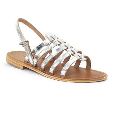 Nu Pieds Et Sandales Les Tropeziennes Havane Argent, vue principale de la chaussure femme