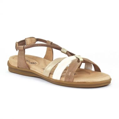 Nu Pieds Et Sandales Fugitive Come Metal cuivre, vue principale de la chaussure femme