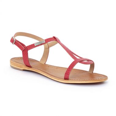 Nu Pieds Et Sandales Les Tropeziennes Hamat Rouge serpent, vue principale de la chaussure femme