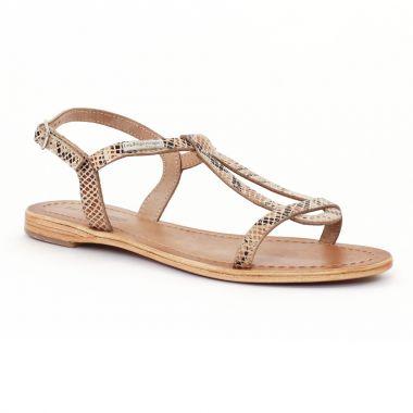 Nu Pieds Et Sandales Les Tropeziennes Hamess Serpent beige serpent beige, vue principale de la chaussure femme