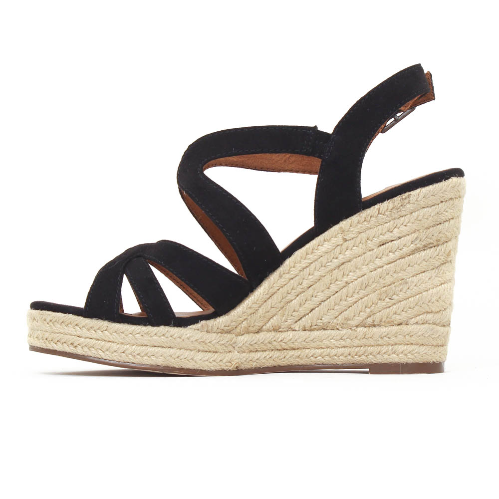 Tamaris Été 28342 Printemps Compensés Chez Noir BlackNu Pied 4L5j3AR