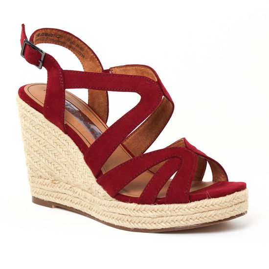 Été 28342 VinoNu Chez Printemps Tamaris Bordeaux Pied Compensés 9ED2HI