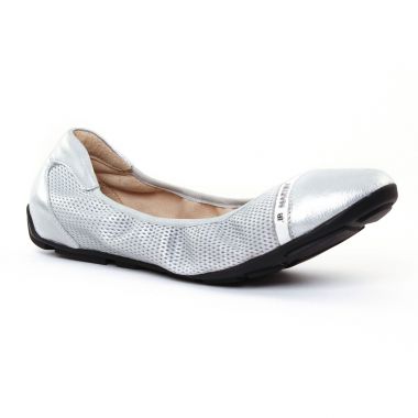 Ballerines Jb Martin 3 Omaley Silver Blanc, vue principale de la chaussure femme