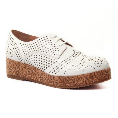 Chaussures À Lacets Mamzelle Ralima Ecru, vue principale de la chaussure femme