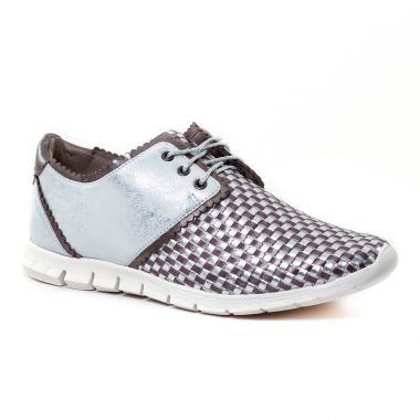 Chaussures À Lacets Mamzelle Quetty Etain, vue principale de la chaussure femme