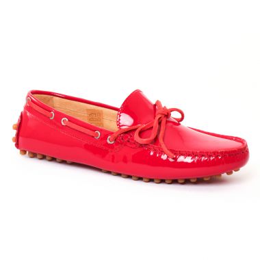 Mocassins Christian Pellet Thelma Rouge, vue principale de la chaussure femme