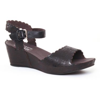 Nu Pieds Et Sandales Mamzelle Douga Noir, vue principale de la chaussure femme