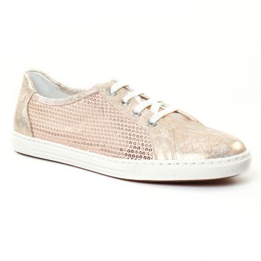 Tennis Et Baskets Mode Rieker L0900 Rose, vue principale de la chaussure femme