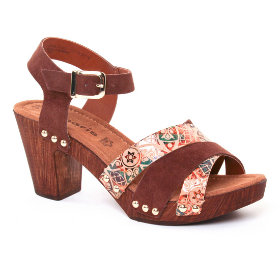 Nu Pieds Et Sandales Tamaris 28356 Mocca, vue principale de la chaussure femme