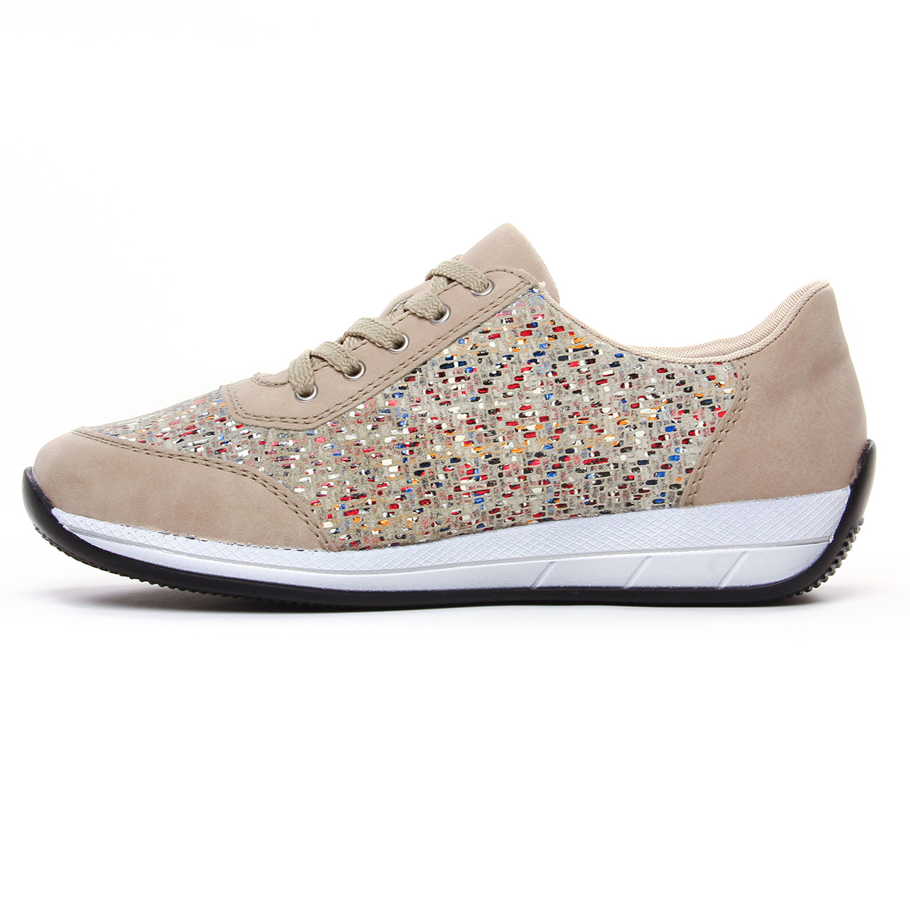 Rieker N Nude Basket Mode Beige Multi Printemps T Chez Trois