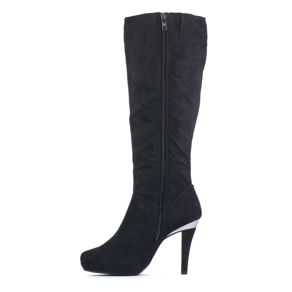 bottes talon noir mode femme automne hiver vue 3