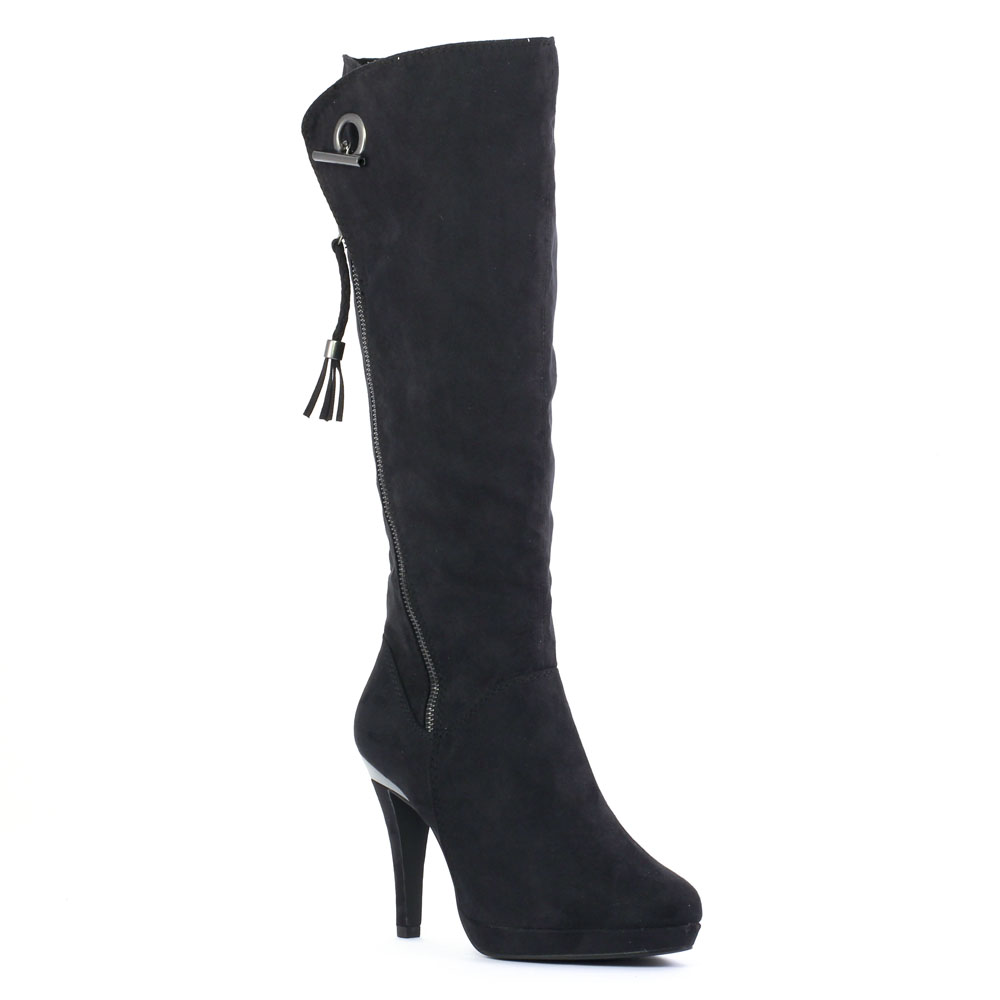 bottes talon noir mode femme automne hiver vue 1