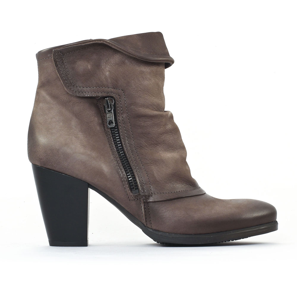 bottines talons marron