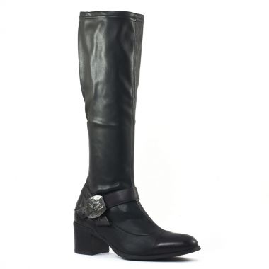 Bottes Fugitive Gerda noir, vue principale de la chaussure femme