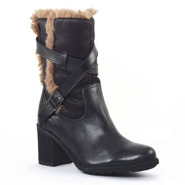Bottines Et Boots Fugitive Lapaz Noir, vue principale de la chaussure femme