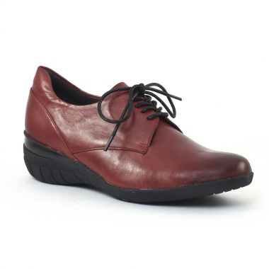 Chaussures À Lacets Mamzelle Iloe Bordeaux, vue principale de la chaussure femme