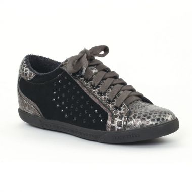 Tennis Et Baskets Mode Mamzelle Esto Python Etain, vue principale de la chaussure femme