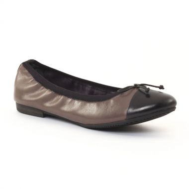 Ballerines Tamaris 22110 Taupe Black, vue principale de la chaussure femme