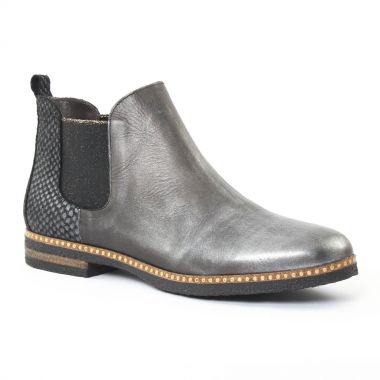 Bottines Et Boots Axell Rio Python Argent, vue principale de la chaussure femme