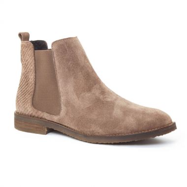 Bottines Et Boots Scarlatine 6605 Taupe, vue principale de la chaussure femme
