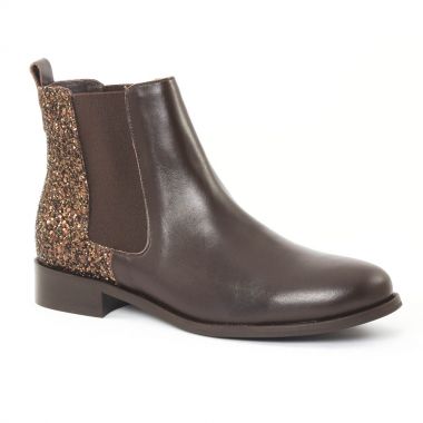Bottines Et Boots Scarlatine 2662 Glitter marron, vue principale de la chaussure femme