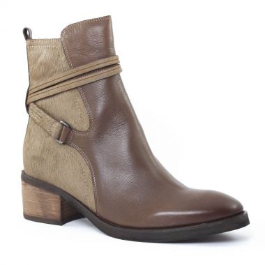 Bottines Et Boots Mamzelle Panter Taupe, vue principale de la chaussure femme