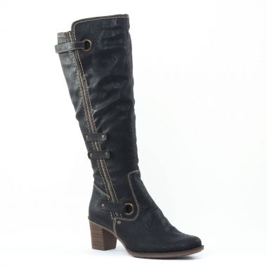 Bottes Rieker Z7672 Noir, vue principale de la chaussure femme