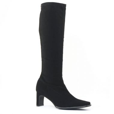 Bottes Fugitive Fanfan Nubuck Noir, vue principale de la chaussure femme