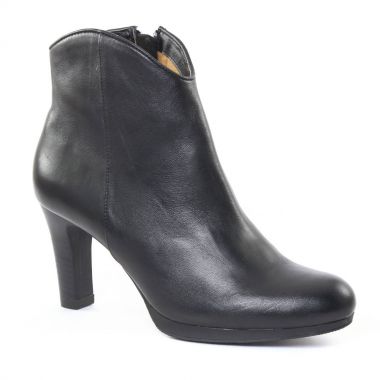 Bottines Et Boots Fugitive Ejea Noir, vue principale de la chaussure femme