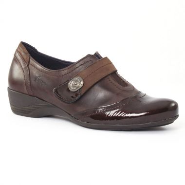 Mocassins Dorking 6497 Café Café, vue principale de la chaussure femme