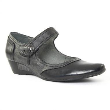 Escarpins Fugitive Santal Noir Métal, vue principale de la chaussure femme