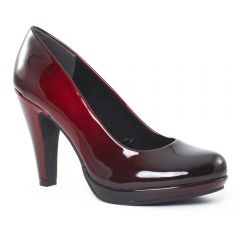 Chaussures femme hiver 2016 , escarpins marco tozzi vernis rouge
