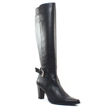 Bottes Scarlatine Sergie Crust Noir, vue principale de la chaussure femme