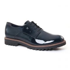 derby femme bleu marine vernis